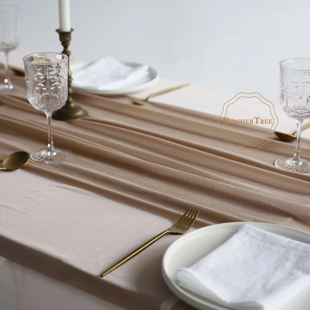 Cotton Table Runner Sheer Table Runner Wedding Party Decoration