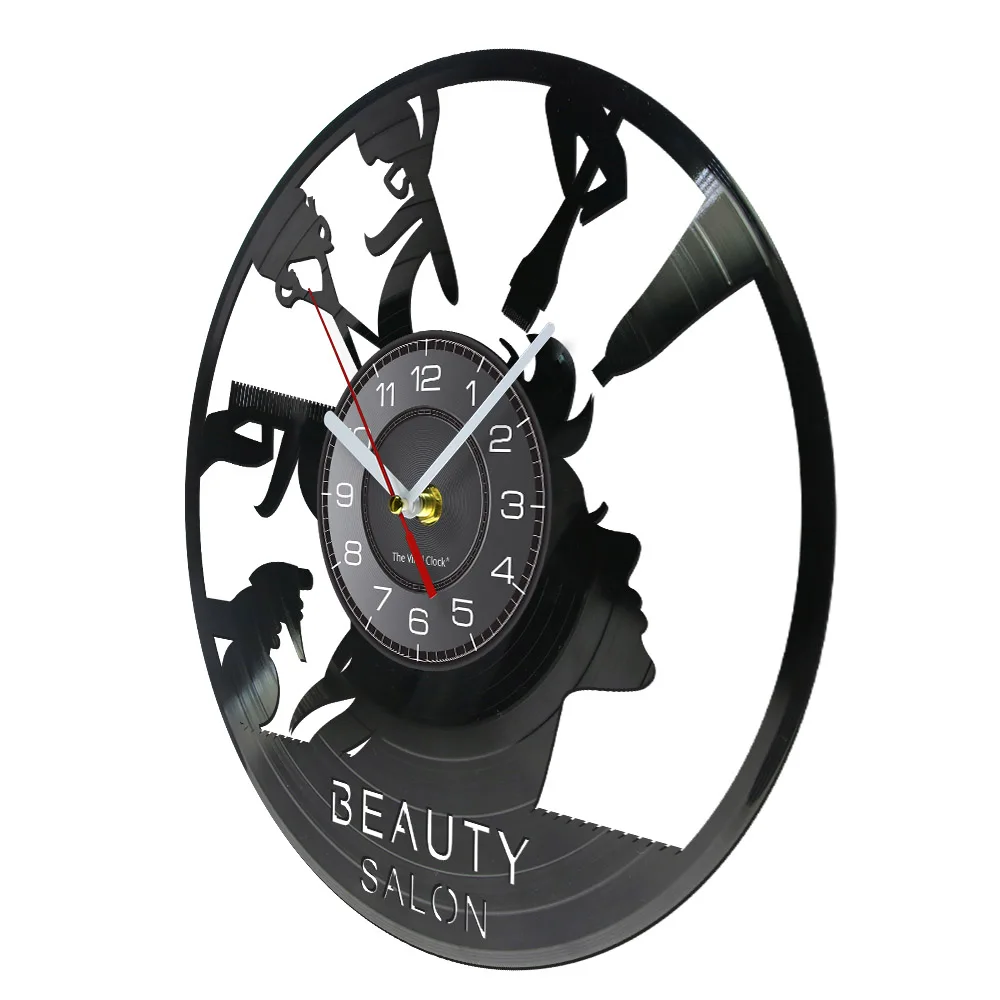 Details about   LED Vinyl Clock Hairdresser LED Wall Decor Clock Original Gift 1138 