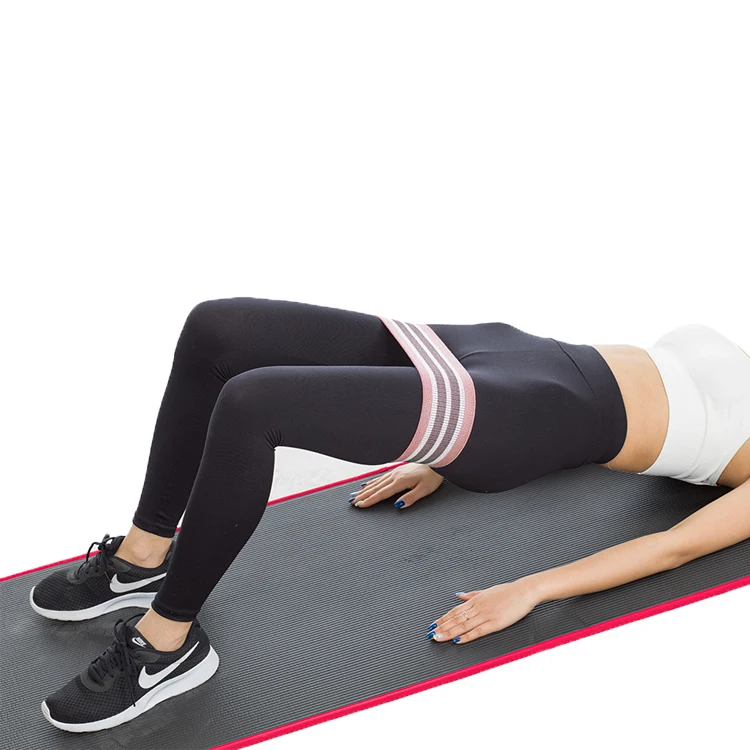 3팩 원형 부티 글루트 루프 밴드 세트 힙 밴드 패브릭 저항 밴드 (다리, 엉덩이 피트니스, 스포츠 및 엔터테인먼트 제품)