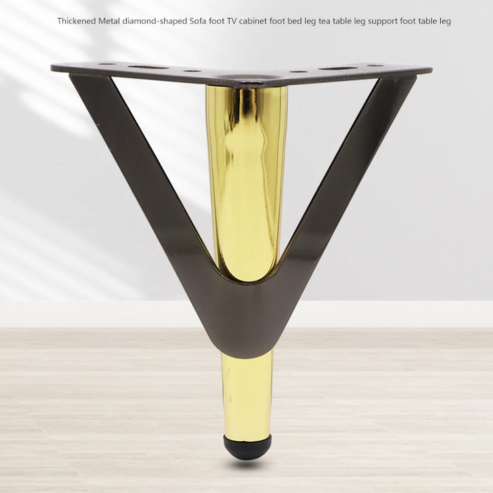 Description Picture 4 of item4pcs Metal Furniture Legs for Sofa Feet 15/18cm Thicken Home Hardware Replacement Foot Bedside TV Cabinet Coffee Table Legs