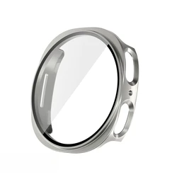 Premium Tempered Glass and Full PC Bumper Cover with Screen Protector - Watch 8 Classic 46mm (Titanium)