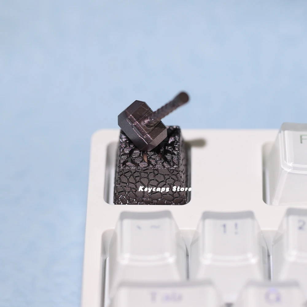 Tecla Personalizada para Interruptor mx 2in Martelo de Resina Thor Mecânica Clássica Retro Transparente Terno Botão Esc - Imagem 2