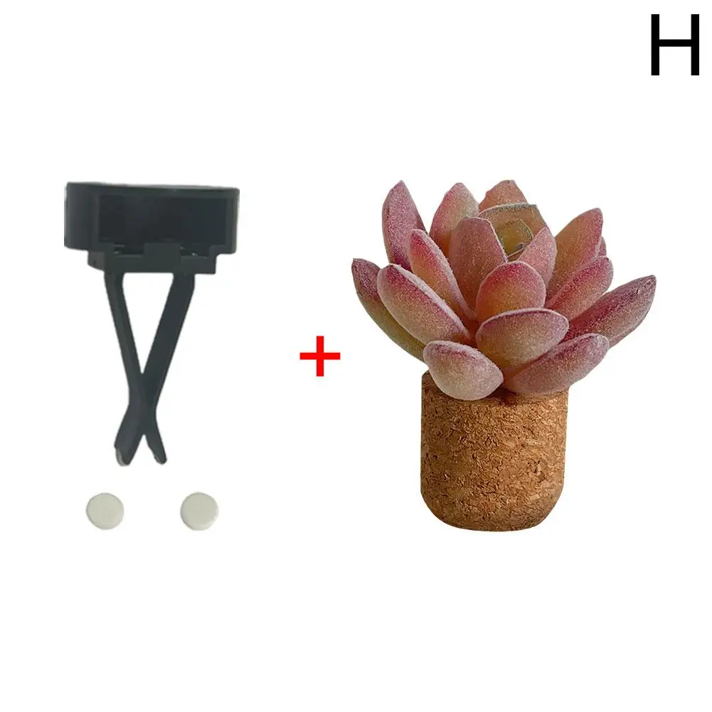 Car Diffuser Artificial Plants Shape Clip