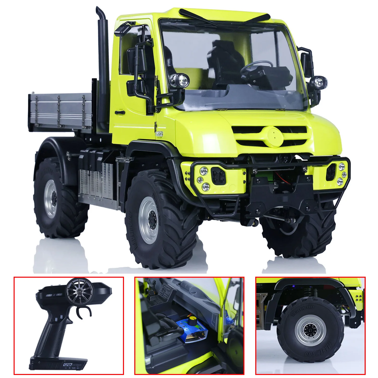 

1/10 U423 RC Crawler Climbing Vehicles With Metal Bucket 4X4 WD Remote Control Off-road Cars Assembled Painted Boy Toys Model