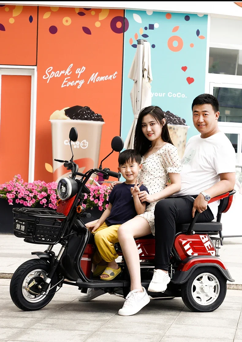Brushless Electric Tricycle electric scooter solar adult electric tricycle