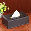 Light Luxury Leather Tissue Box, Living Room and Dining Room Napkin Holder, Kitchen Storage Supplies, Leather Car Tissue Holder 4
