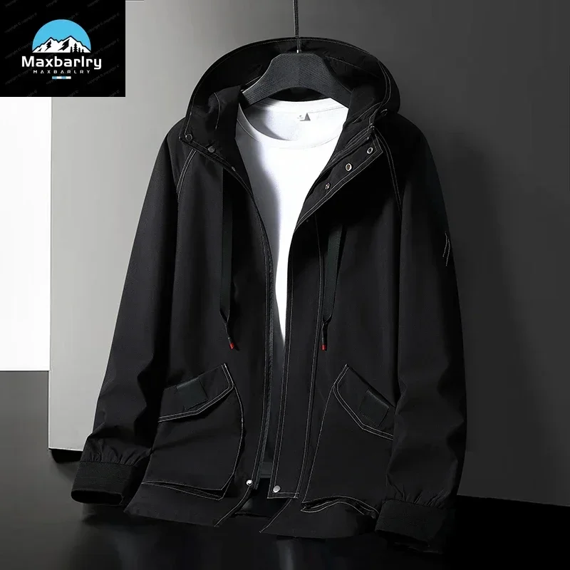 2023 Hot Selling Jackets For Men Casual Fashion Thickened Warm Detachable Hat Coat Mid-length Loose Plus Size Men's L-10XL