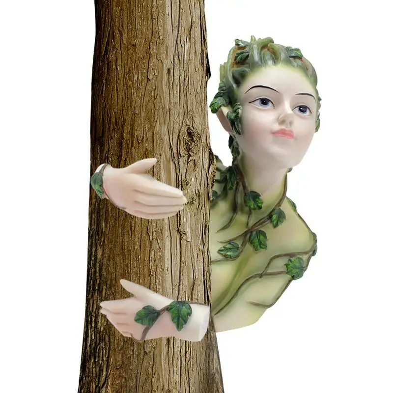 

Fairy Tree Hugger Sculpture and figurines Resin Vine Banshee Tree Hanger garden decorations Yard Art Sculpture outdoor decors