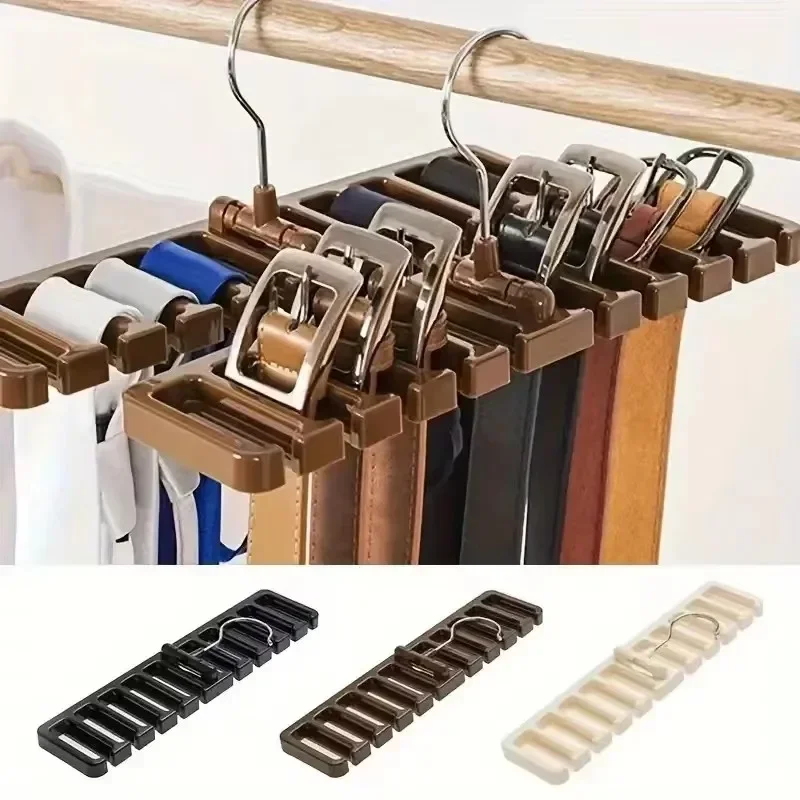 Multifunctional Belt Organizer Holds Belts Ties
