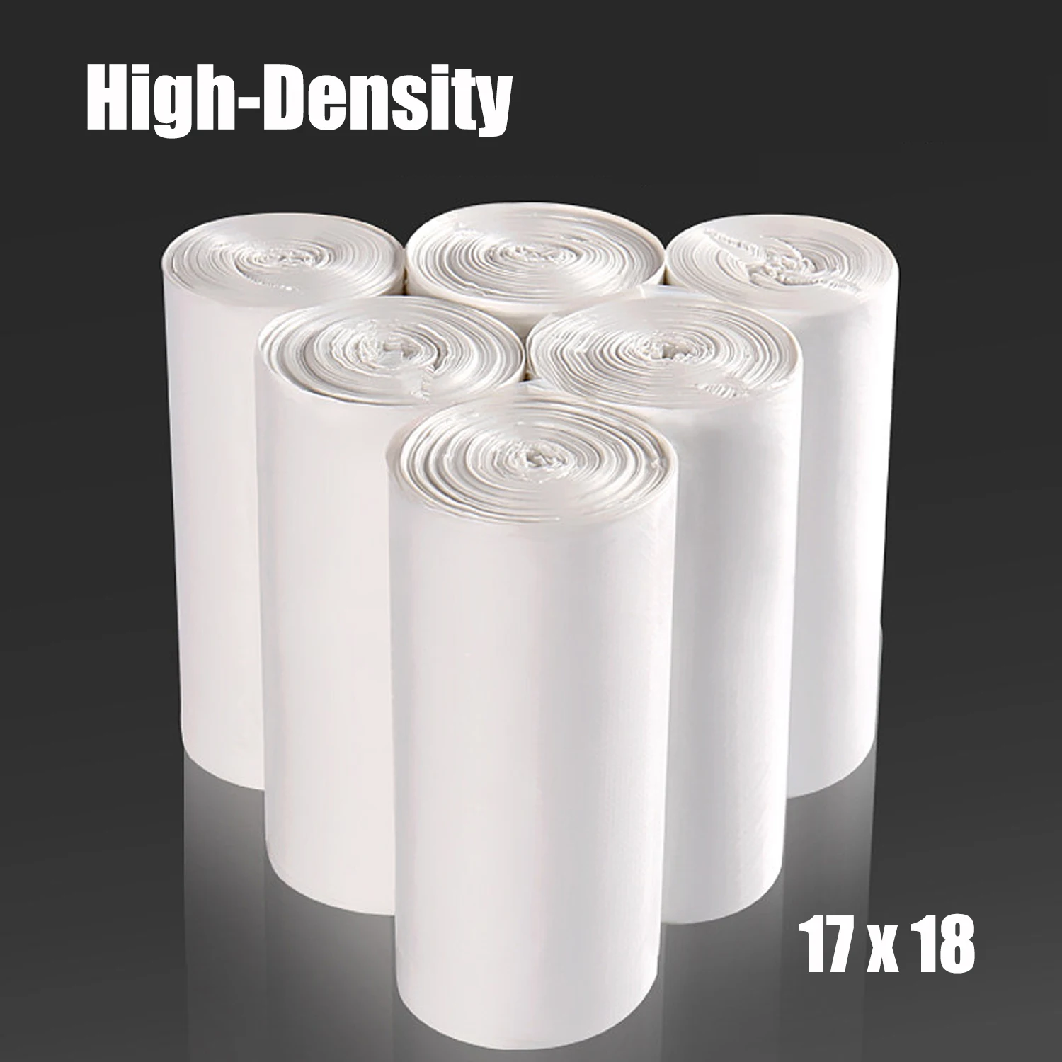 

High Density Garbage Bags for Kitchen 17 X 18, Clear, 50 Rolls/Roll, 40 Rolls/Ctn