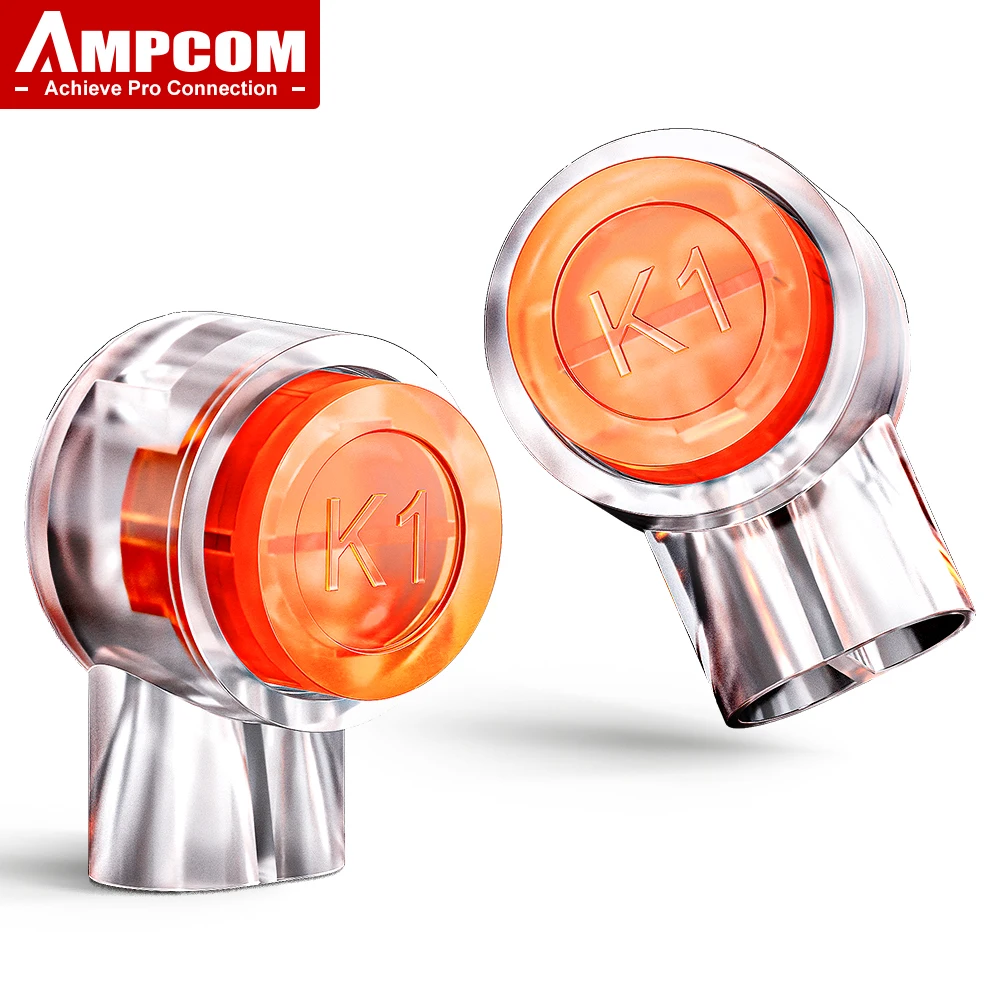 AMPCOM 50/100PCS Rj45 Connector Crimp Connection Terminals K2 Connector Waterproof Connectors K2 Network Cable Terminals network cable terminals