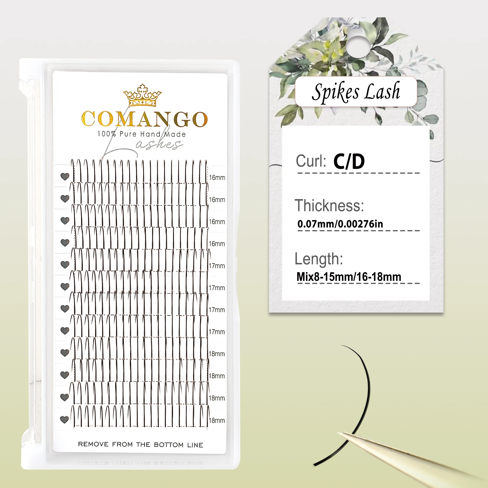 שיפולים רכים צורת ריסים אישית להחלה עצמית, ריסים פרפרים מוכנים, אספקת ריסים מפוארת לאיפור יופי