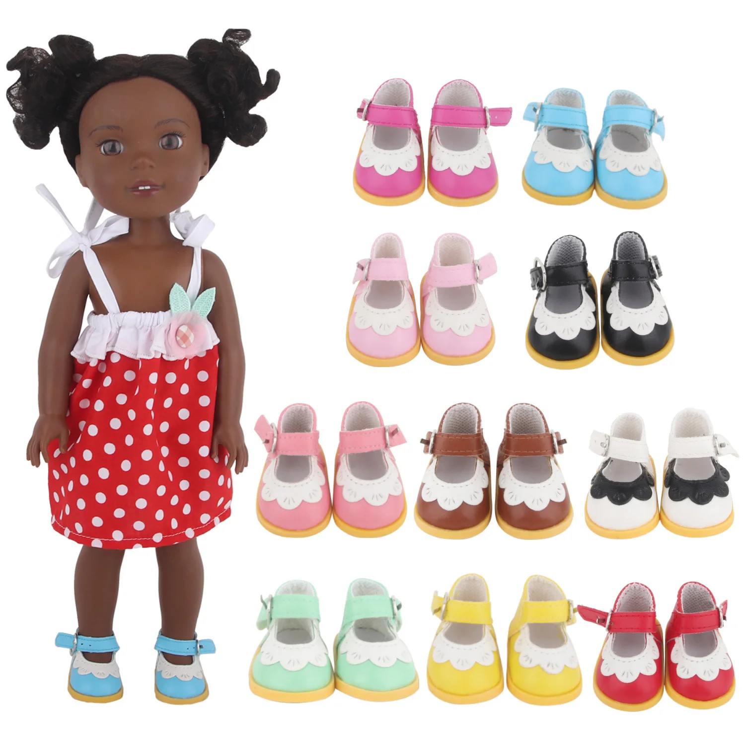5cm Leather Doll Shoes 1/6 Cute Lace Mini Boots For 30cm Articulated Doll Shoes For Paola Reina,Nancy&EXO Dolls Girt's Gift Toy 2
