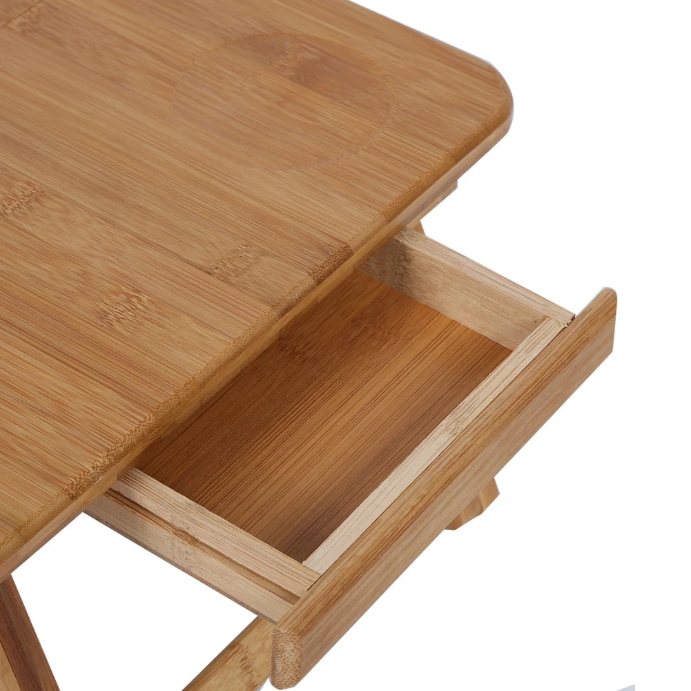 Bed Desk Adjustable Bamboo Rack Shelf Dormitory Bed Lap Desk Portable Book Reading Tray Stand Laptop Bed Desk Bed Lap Desk 3