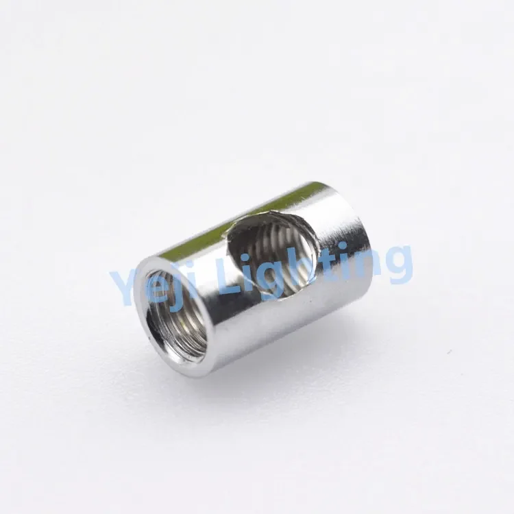 tee coupling iron parts ceiling lamp joint lamp connector M10 thread tooth tube pipe ceiling canopy adapter for led pendant lamp