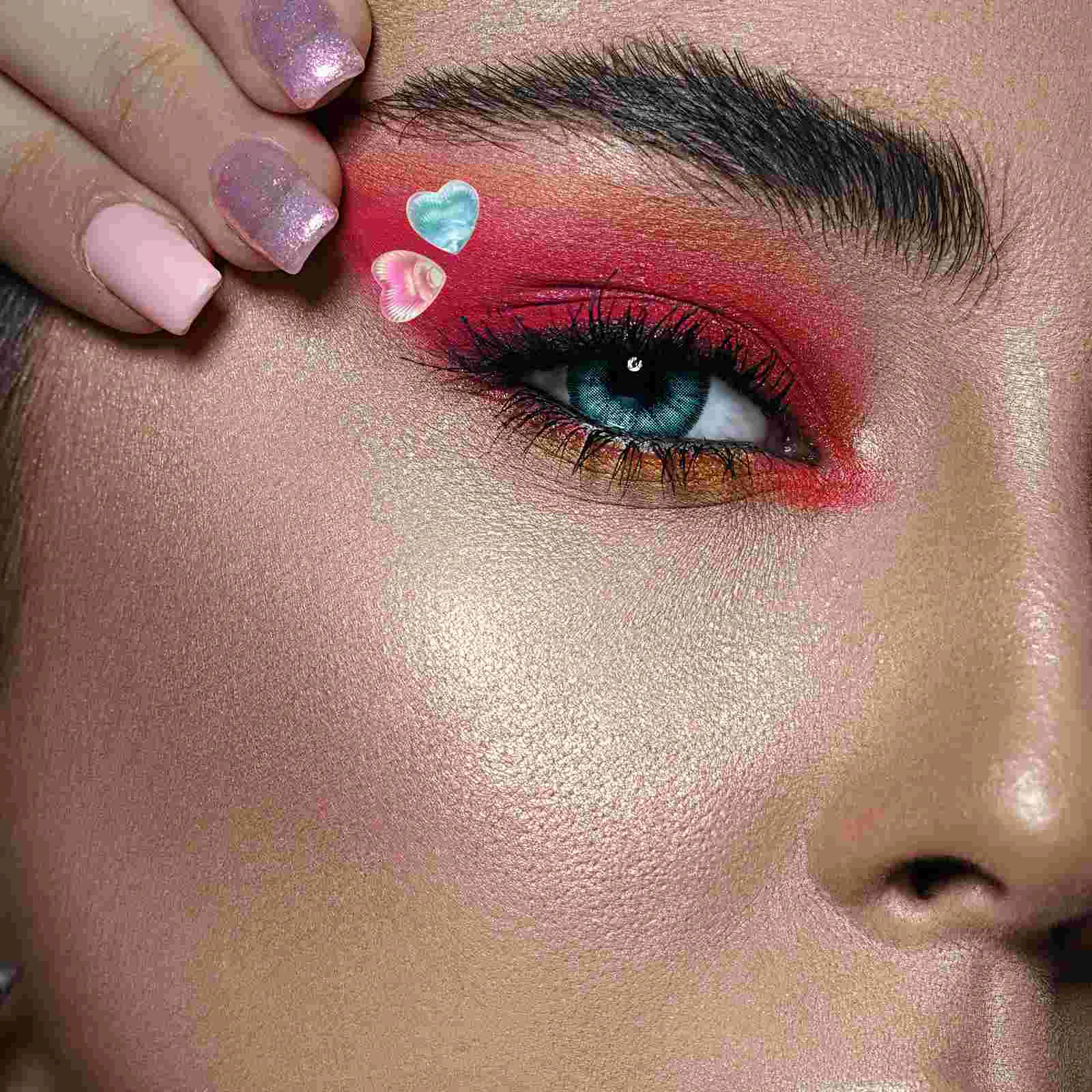 

4 Sheets Circle Stickers for Face Nail Women Round Nails Art DIY Crafts Makeup Facial