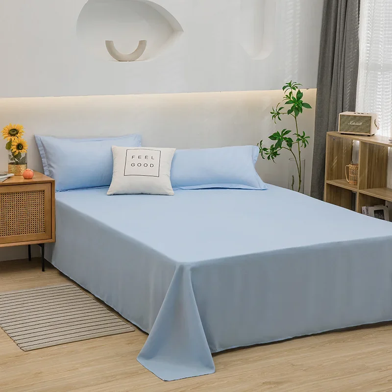 Description Picture 6 of itemSheet Simple Student Dormitory Single Piece Bed Sheet Three Sets Good Color Washed Cotton Single Piece Bed