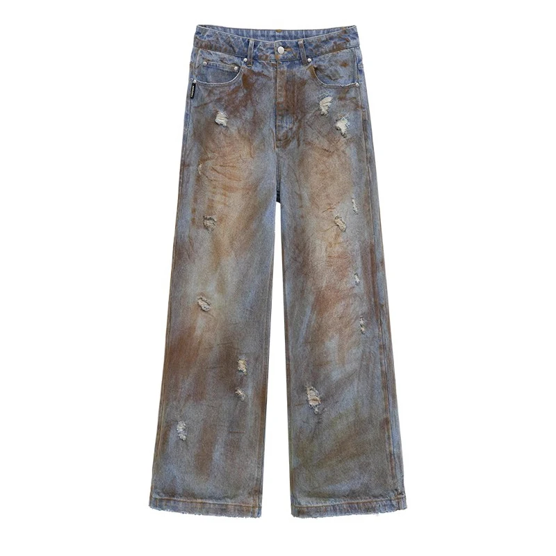 【SATIIIZ】Shaiden Dirty Wash Key Ring Denim Pants Dirty Denim | Graphite – Capsule NYC