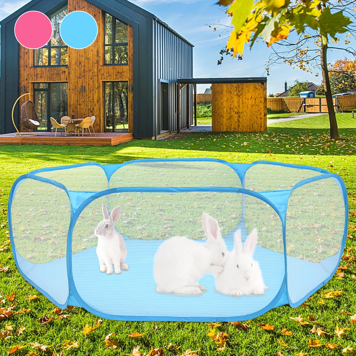 Portable Waterproof Pet Playpen Cage Tent for Small Animals