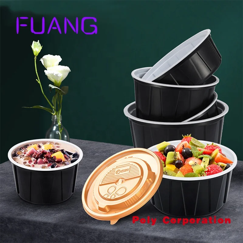 Buy Wholesale China Custom Pp Plastic Microwavable Lunch Box Round