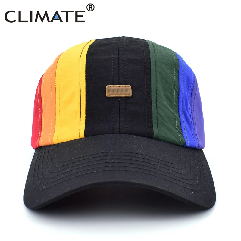 

CLIMATE New 5 Panel Baseball Cap Quick Dry 5 Panels Street Style Hiphop Snapback Outdoor Sport Breathable Cap Hat for Youth