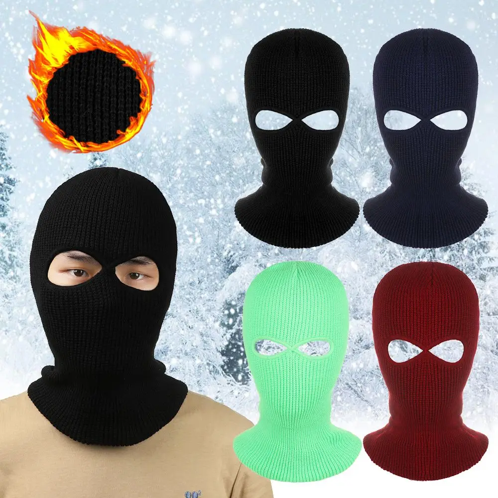 

Warm Soft Full Face Motorcycle Helmet Winter Knit Cap Balaclava Hood Army Tactical Hat Ski Hat