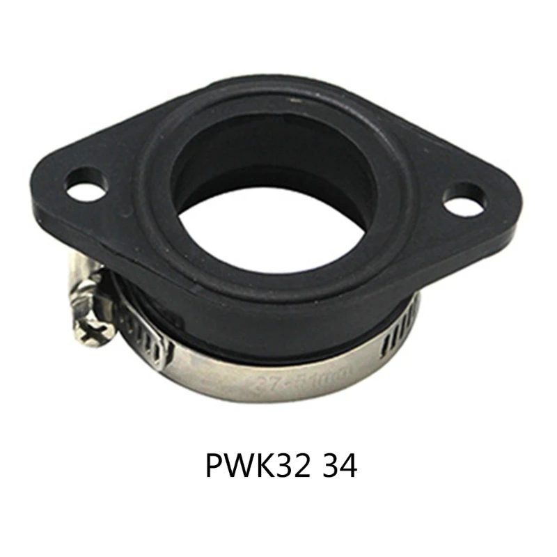 Motorcycle Carburetor Adapter Inlet Intake Pipe Rubber Mat Fit on PWK 28/30mm 32/34mm Carburetor UTV ATV Pit Dirt Bike