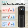 Water Dispenser with Ice Maker, 3-in-1 Hot and Cold Water Cooler with Built-in Bullet Ice Maker Machine, 26.5lbs/24H, Top Loadin 2