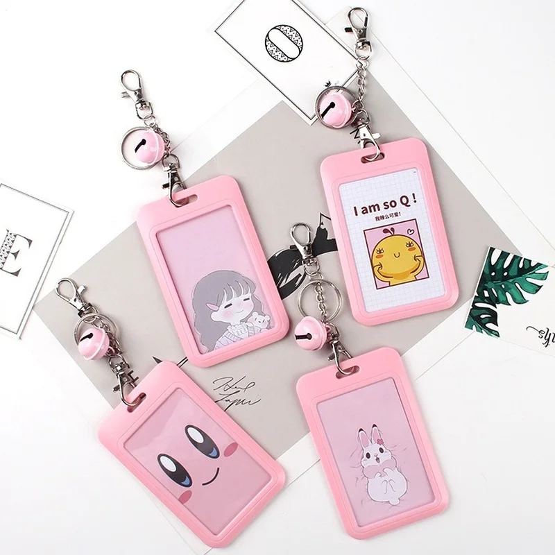 

1pc Fashion Solid Color Staff Badge Holder ID Tag Holders Name Badge Sleeve for Employees Nurse Keyring Bus Pas Card Cover Case