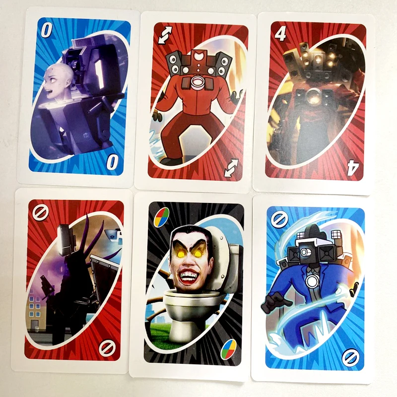 Anime-Themed Skibidi Toilet Board Game – Engaging and Entertaining Family Card Game