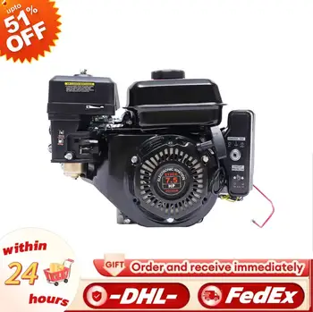 4 Strokes 212cc 7.5HP Gas Engine with Electric Start Upgrade Version For Go Kart Pressure Washers Log Splitters 1