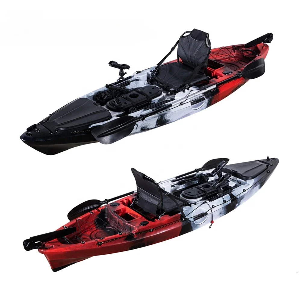 10ft 1 Person HDPE Plastic Boat 10ft Fishing Kayak Equipped With Front And  Rear Storage Compartments Recessed Fishing Rod Mo - AliExpress