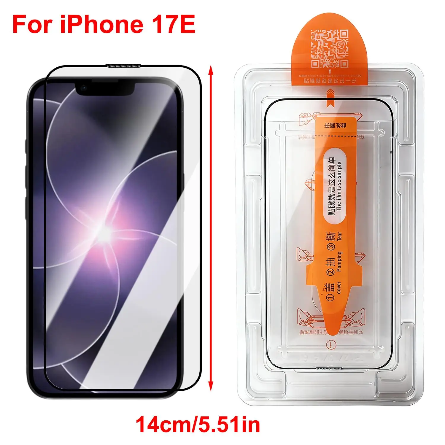 Enhanced Privacy Screen Protector - Anti-Peep Tempered Glass with Easy Installation Kit, 9H Hardness