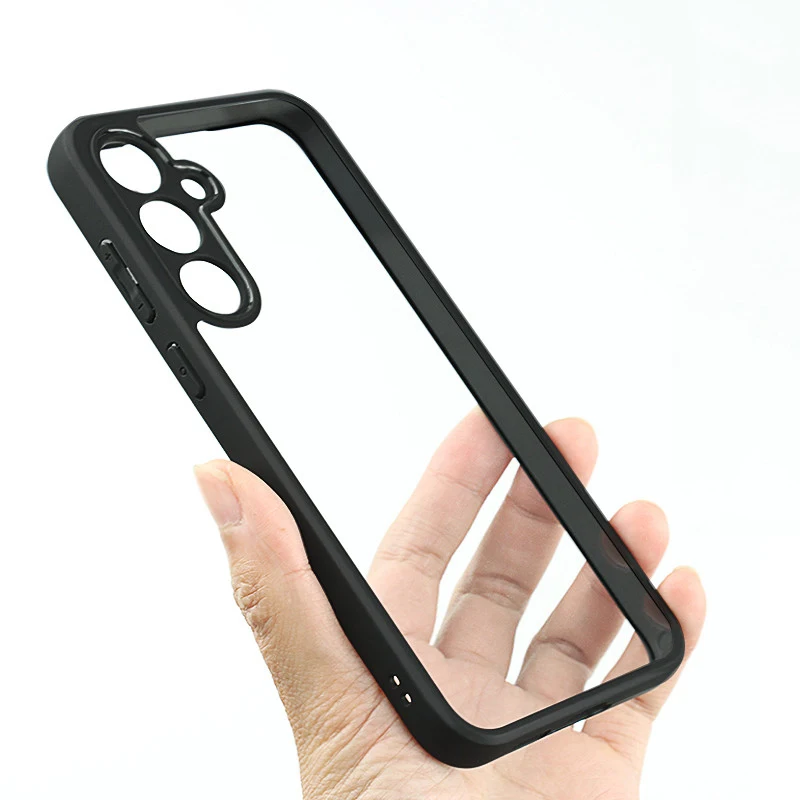 Per Samsung Galaxy A55 Custodia Samsung A55 A15 Cover Soft Tpu Frame Pc Bumper Custodie Protettive Per Samsung Galaxy A55 Funda