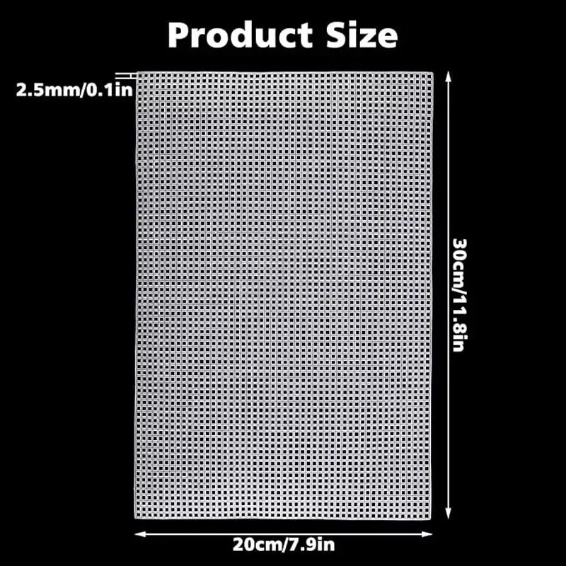 1/2/4PCS Sewing Plastic Canvas Sheets White Mesh Sheets DIY Embroidered Woven Crafts 30*20cm sewing tools craft supplies