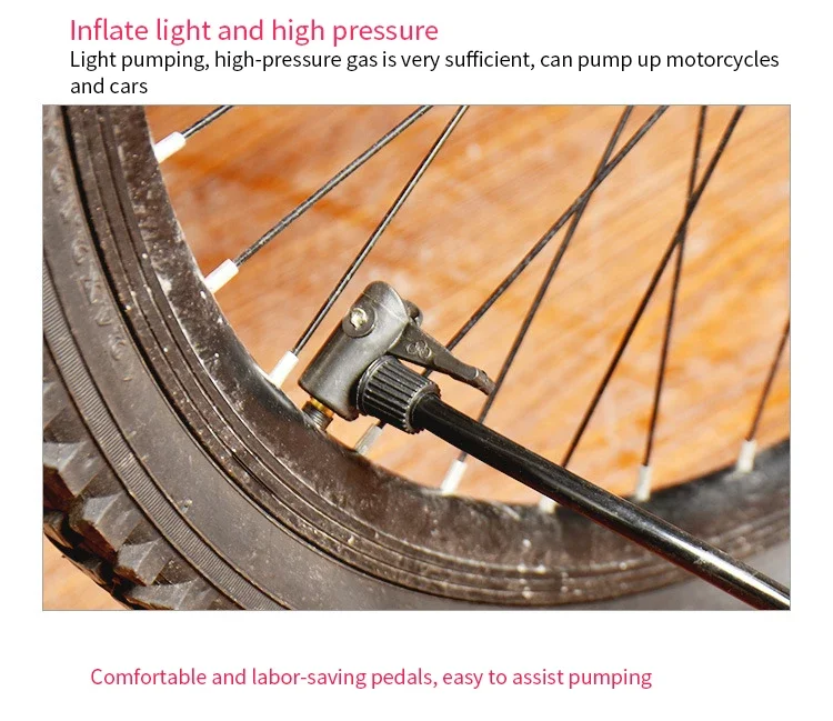 Description Picture 6 of item1Pcs Bicycle Pump Inflator Cycling Hand Mini High Pressure Bicycle Pumps Air Ball Pump For Football Basketball Bike Accessories