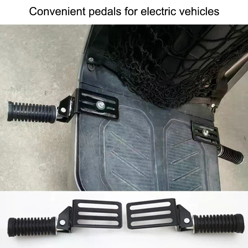 Foldable Universal Motorcycle Foot Rests 1Pair Passenger Foot Anti-Slip Hanging Step Aluminum Alloy Original Floorboard Parts