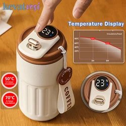 450ml Smart Thermos Bottle Stainless Steel Coffee Mug Led Temperature Display Insulated Cup Portable Vacuum Flasks Thermal Cups
