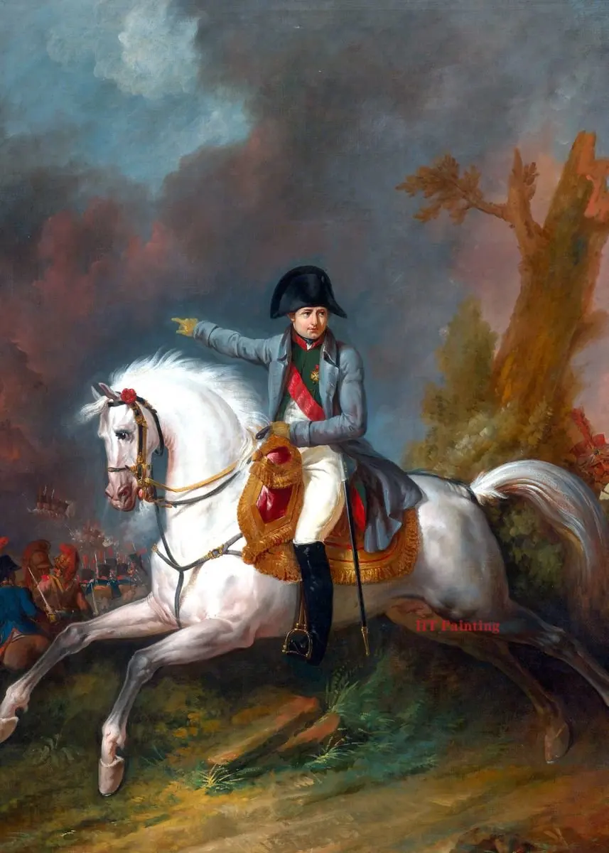 Vitrail Napoléon Bonaparte – Art Mural – 60x35 Cm – Par “Les Vitraux De L'Histoire” – Neuf