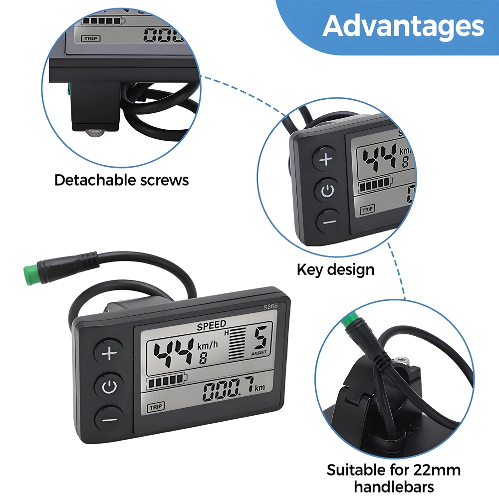 Enhanced LCD Display Screen for Electric Bike and Scooter Control Panel
