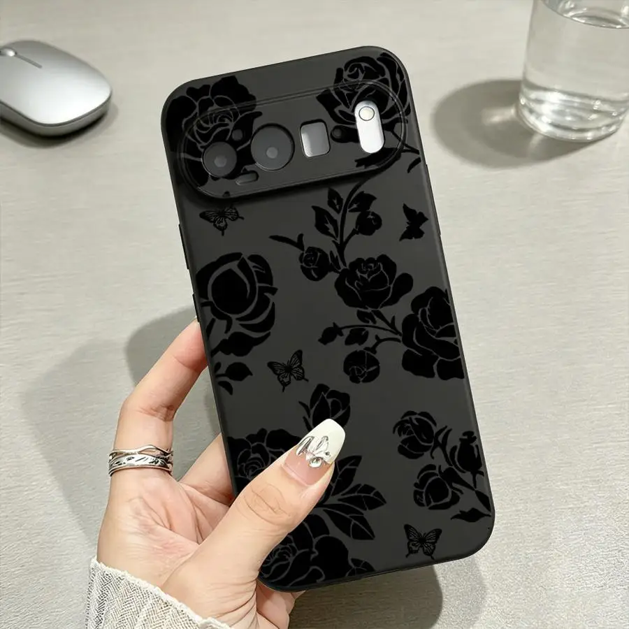 Rose Art Gothic Phone Case - Elegant Protective Cover