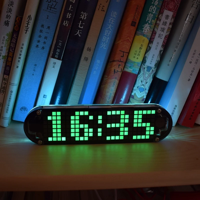 DS3231 매트릭스 애니메이션 효과를 위한 다기능 알람 시계 LED 도트 DIY 키트 Gi 85WC