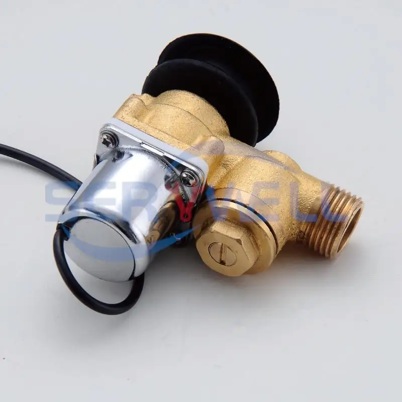 1/2" BSPP Washroom Concealed Wall Mount Sensor Toilet Urinal Flushing Automatic Valve Full Set electric solenoid valve