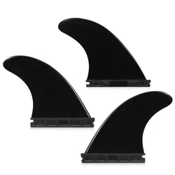High-Quality Plastic Surfboard Fins (Black 1 set)