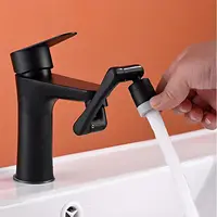 ตัวขยายก๊อกน้ําสแตนเลส 1080 ° หมุนโลหะหัวฉีดน้ําก๊อกน้ํา Sprayer Universal ห้องน้ํา Tap Mixer Aerator 2 โหมด 3