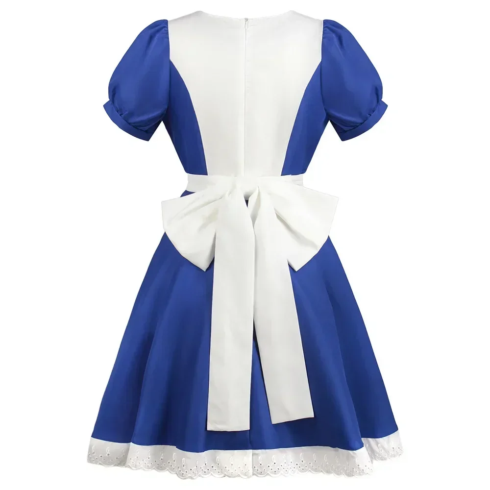 Anime Alice Madness Returns cosplay costume role dress adult women girls Lolita maid dress suit Halloween outfit uniform halloween costumes