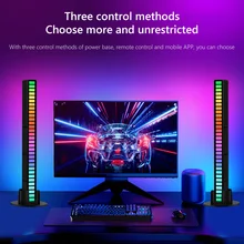 

New Music Atmosphere Light RGB LED Strip Light Sound Control Pickup Rhythm Light Colorful Tube USB Energy-Saving Ambient Lamp