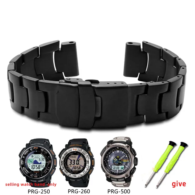 Watch Band Casio Protrek Prw 2500 Battery Replacement Resin