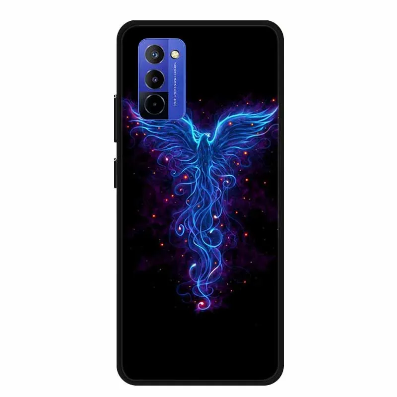 Shockproof Black Silicone Phone Case with Bumper Protection - Soft Back Cover 6.75