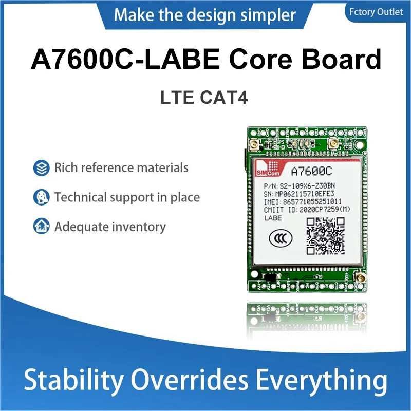 

SIMCOM A7600C-LABE A7600C-LEBP Development Board 4G LTE Wireless Module A7600C development core board